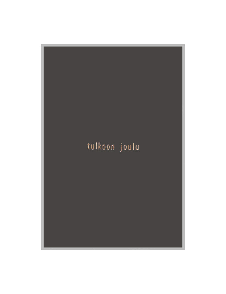 TULKOON JOULU Christmas card, cacao